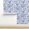 Chintz Floral Blue White Vintage Style Traditional Cobalt Chinoiserie Custom Removable Wallpaper by Spoonflower Peel & Stick Wallpaper 2FT Wide